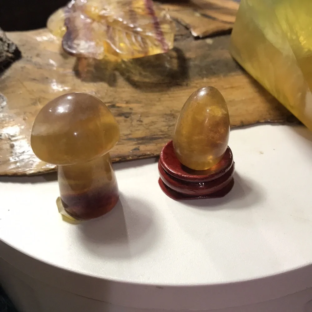 Fluorite  yellow set - Picture 4 of 17
